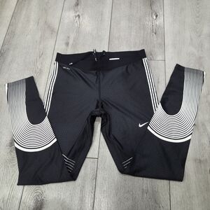 Nike Hyper Power Speed Striped Running Tights Dri Fit Leggings